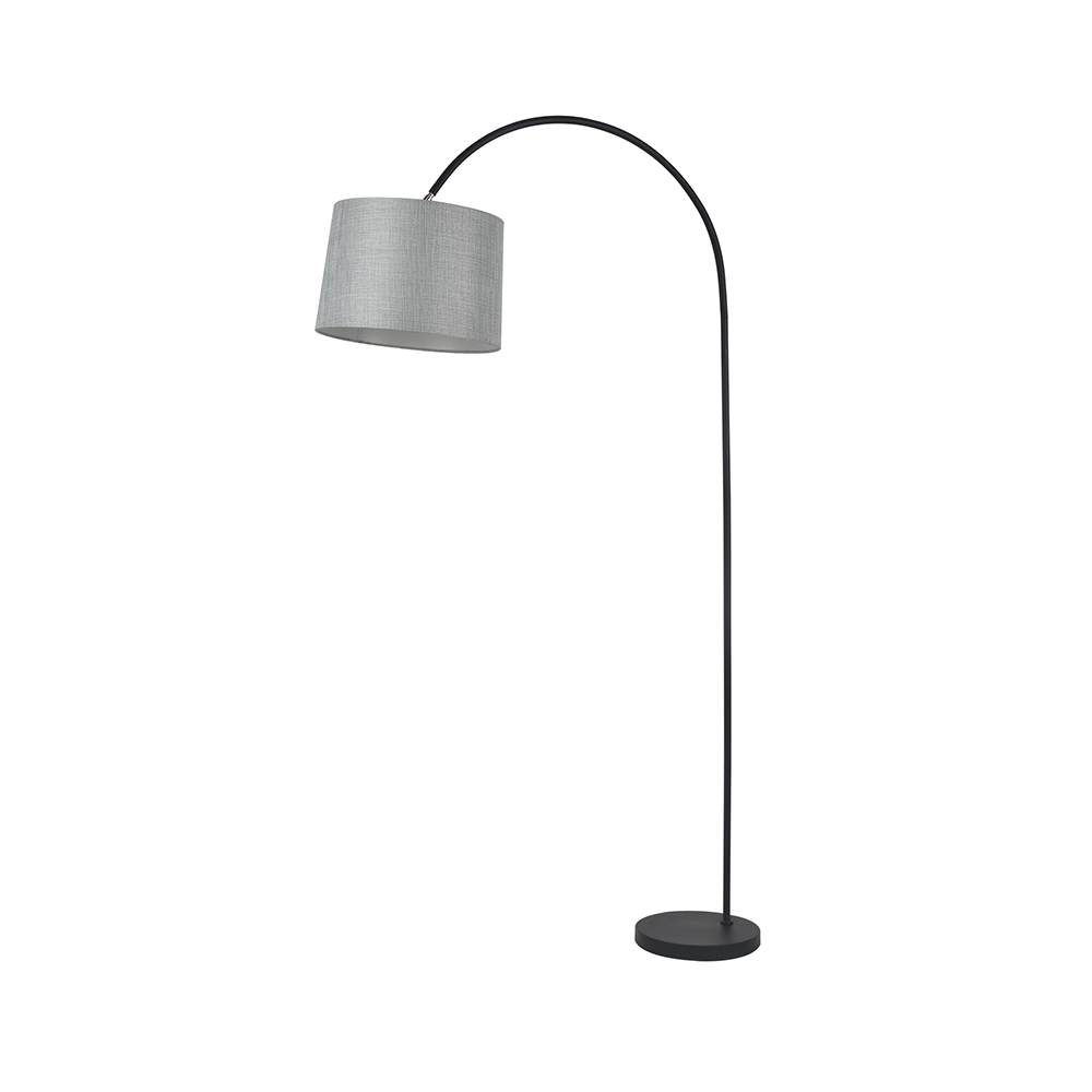 Tanya Black and Grey Arch Floor Lamp