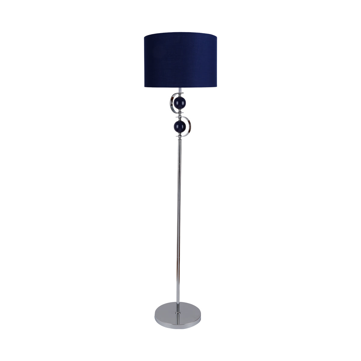 Rialto Navy Blue Modern Elegant Floor Lamp