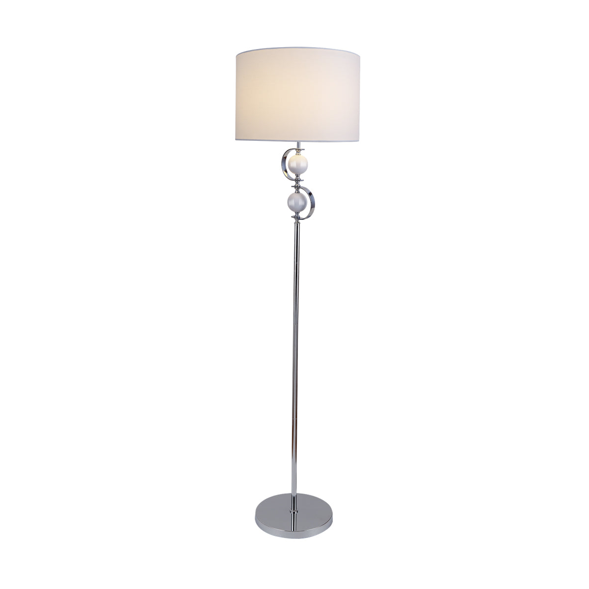 Rialto White Modern Elegant Floor Lamp