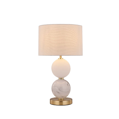 Murano Brass and White Modern Elegant Table Lamp