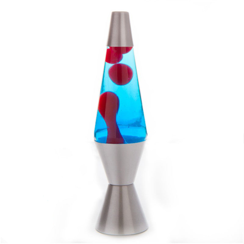 Red and Blue Silver Diamond Lava Lamp