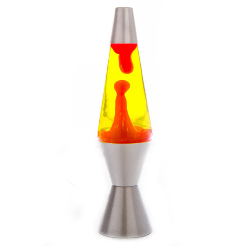 Red and Yellow Silver Diamond Lava Lamp