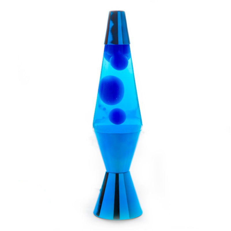 Blue and Blue with Metallic Blue Diamond Lava Lamp