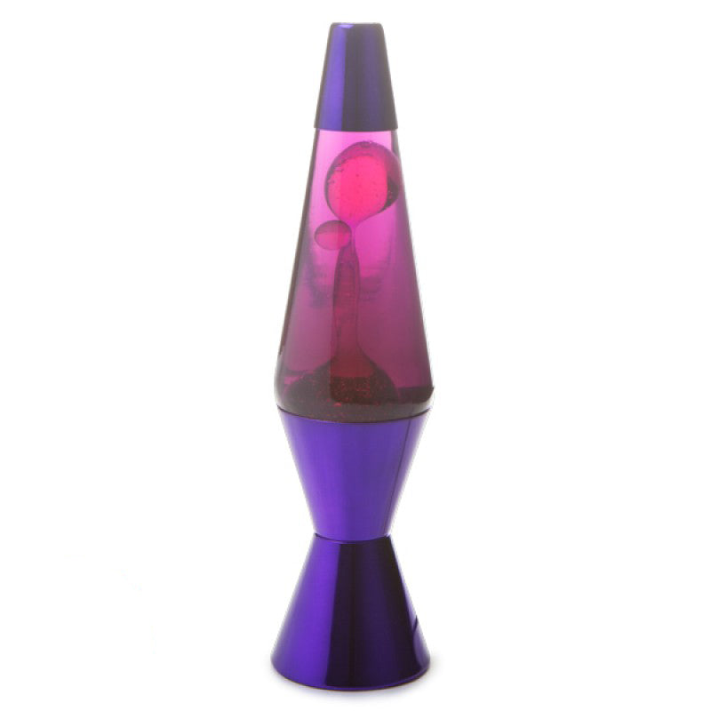Pink and Purple with Metallic Purple Diamond Lava Lamp