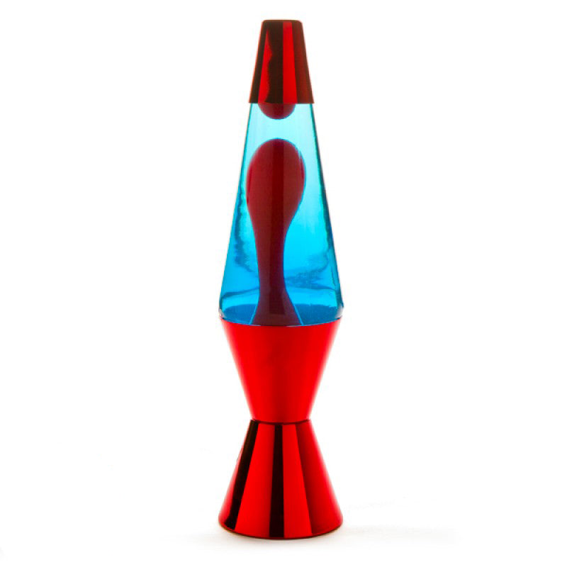 Red and Blue with Metallic Red Diamond Lava Lamp
