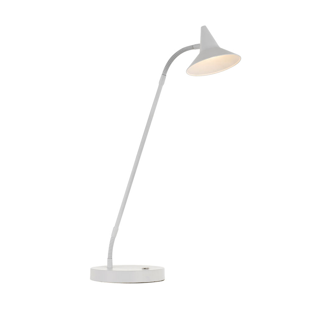 Marit White Three Stage Touch Desk Lamp