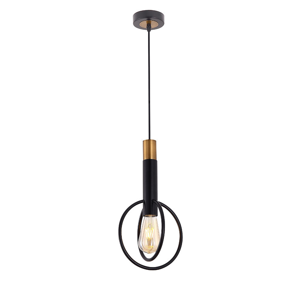 Marvin 1 Light Round Overlap Frame Pendant