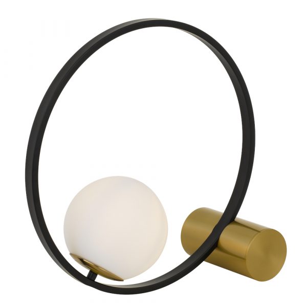 Matias Black and Antique Gold Contemporary Table Lamp