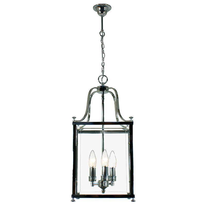 Michigan Chrome Medium 3 Light Lantern Pendant