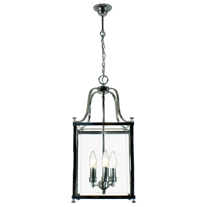 Michigan Chrome Medium 3 Light Lantern Pendant