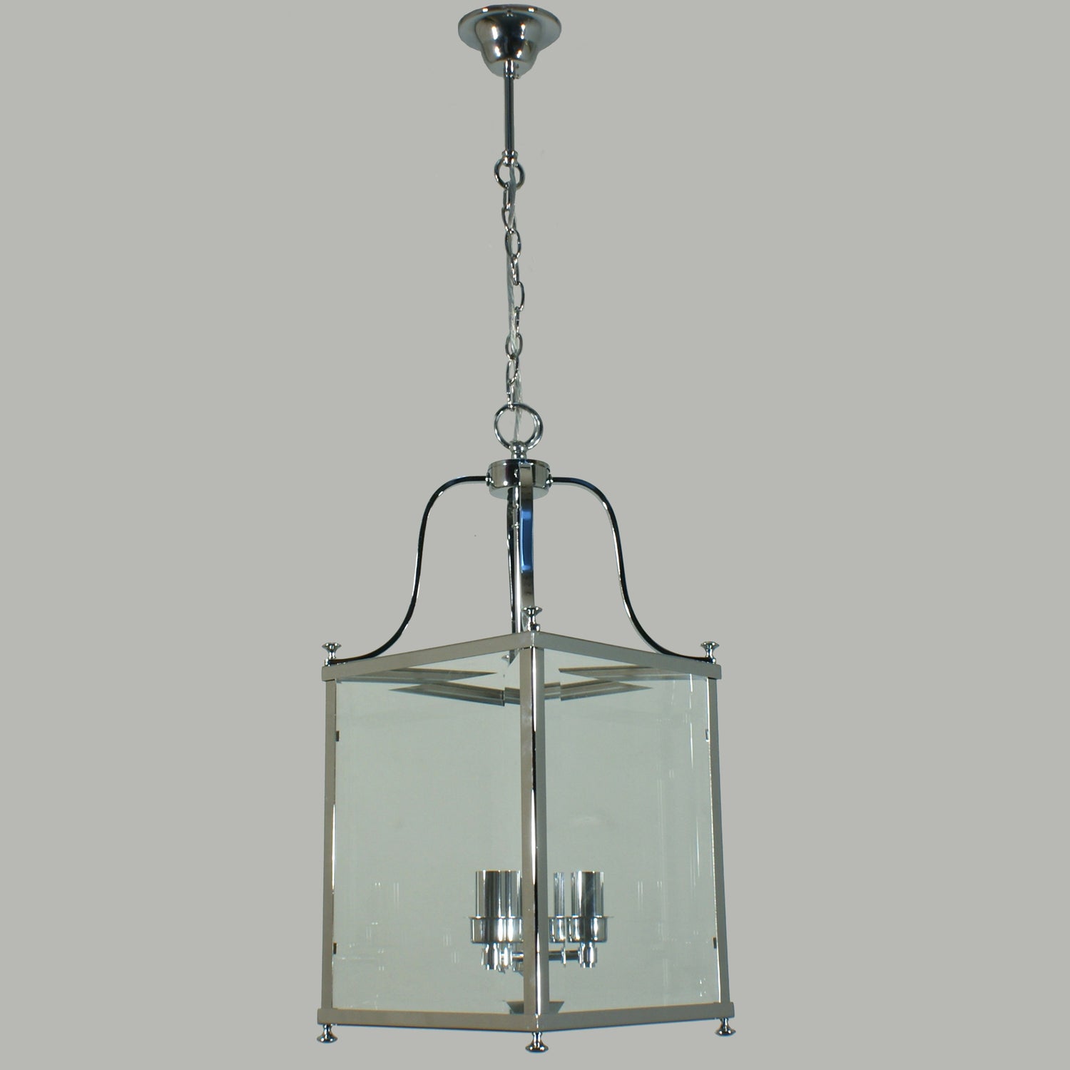 Michigan Chrome Medium 3 Light Lantern Pendant