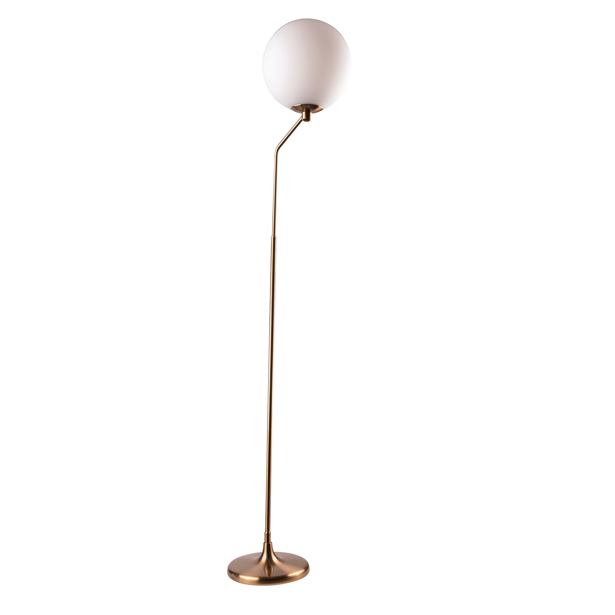 Marilyn Brushed Brass Modern Floor Lamp