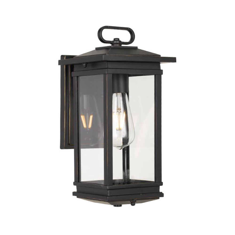 Nevin Rustic Black Industrial Lantern Coach Light