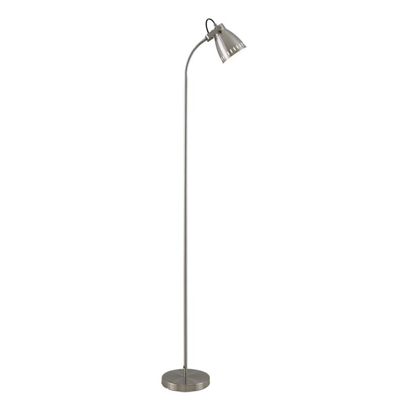 Nova Nickel Adjustable Gooseneck Floor Lamp