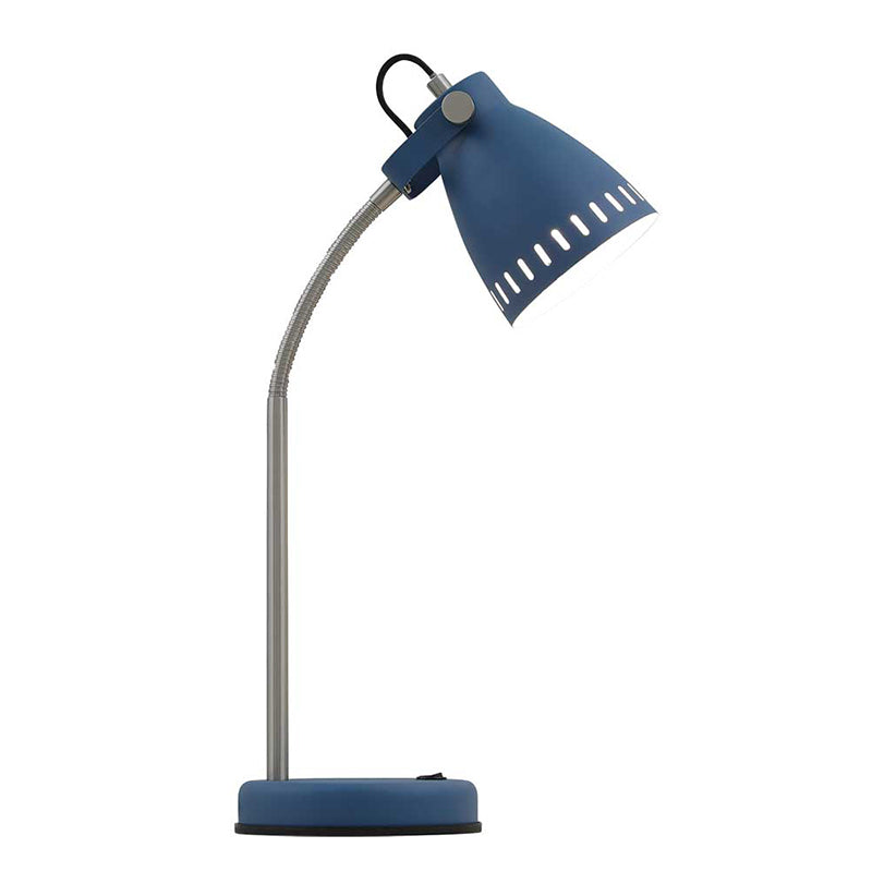 Nova Blue Adjustable Gooseneck Table Lamp