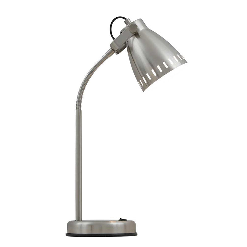 Nova Nickel Adjustable Gooseneck Table Lamp
