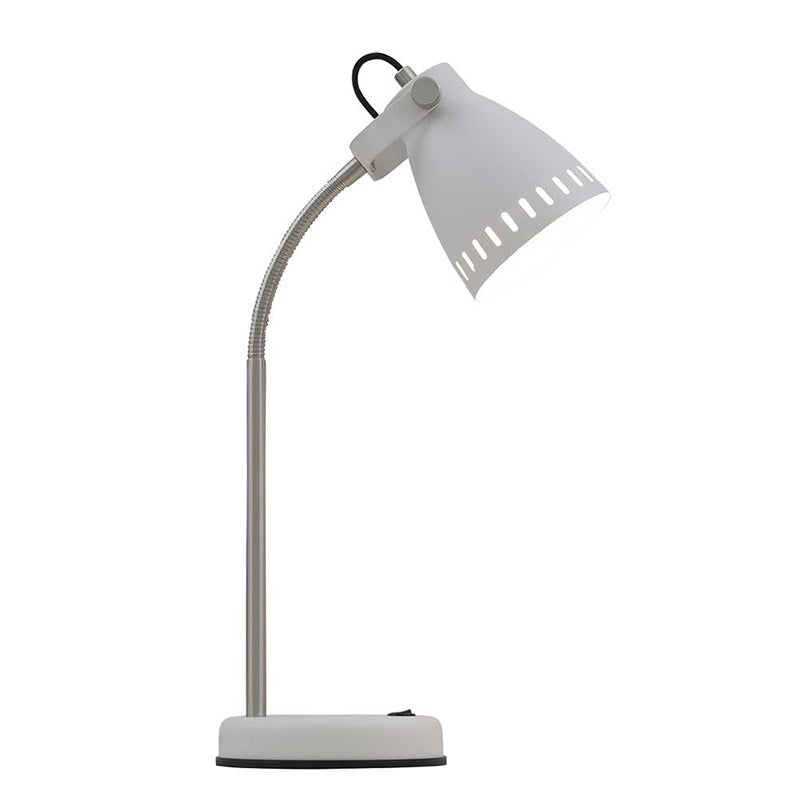 Nova White Adjustable Gooseneck Table Lamp