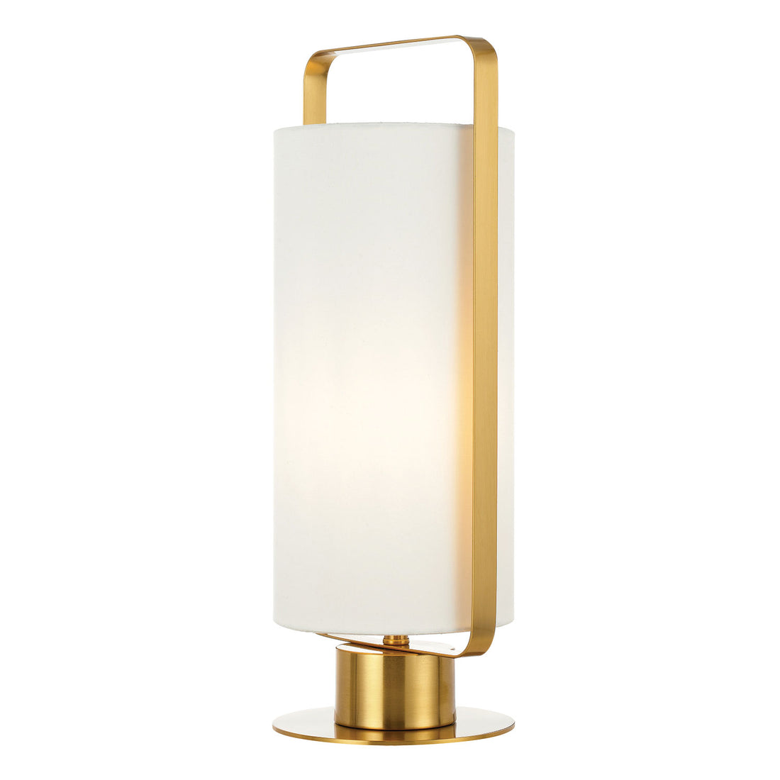 Orwel Ivory and Antique Gold Modern Table Lamp