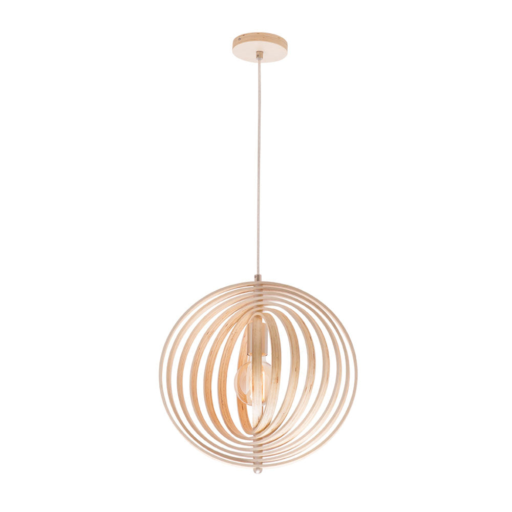 Oasis Small Multi-ring Timber Pendant