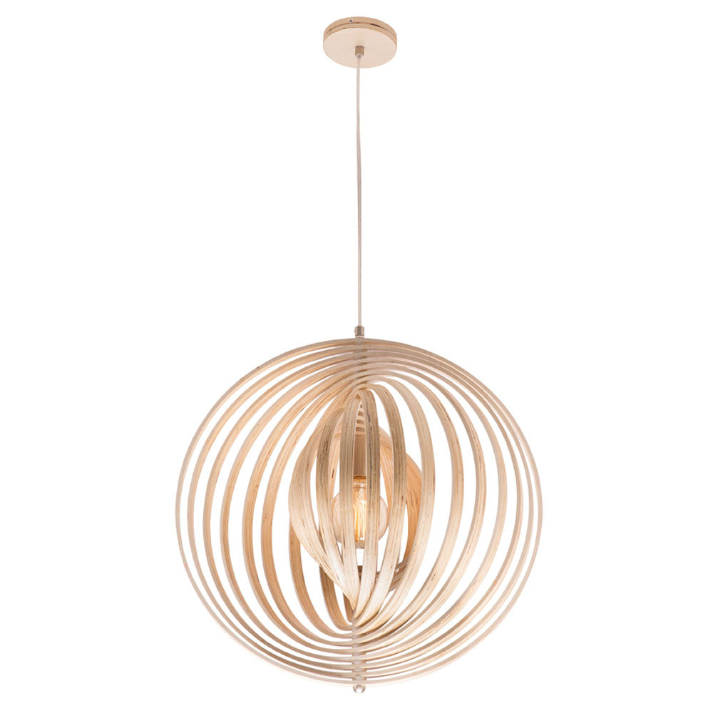 Oasis Extra Large Multi-ring Timber Pendant