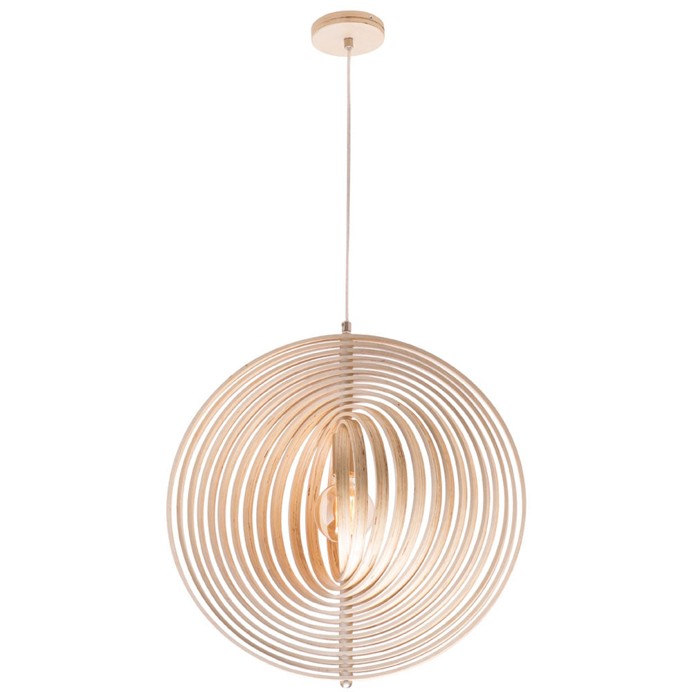 Oasis Large Multi-ring Timber Pendant