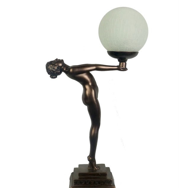 Outstretched Lady Art Deco Table Lamp