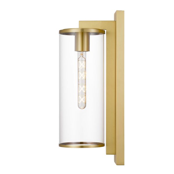 Perova 50cm Brass Cylindrical Modern Outdoor Coach Light