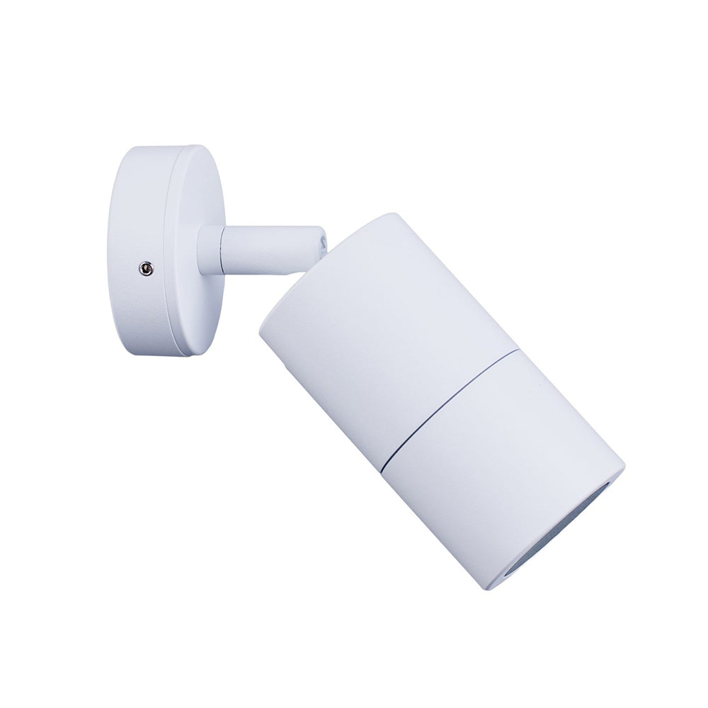 1 Light White Adjustable Cylinder Wall Light
