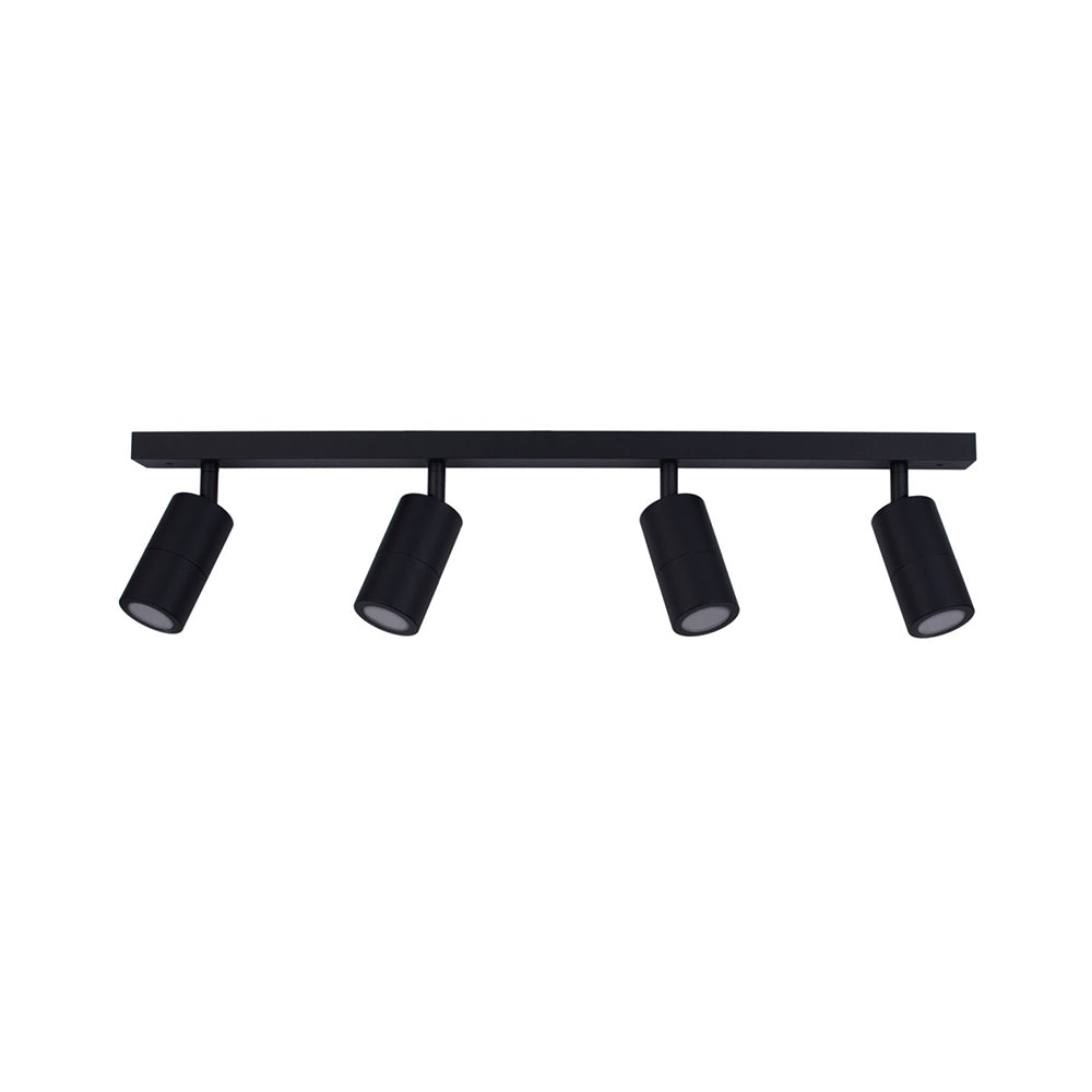 4 Light Bar Black Adjustable Cylinder Wall Light