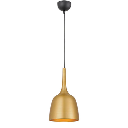 Polk 20 Gold with Black Modern Pendant