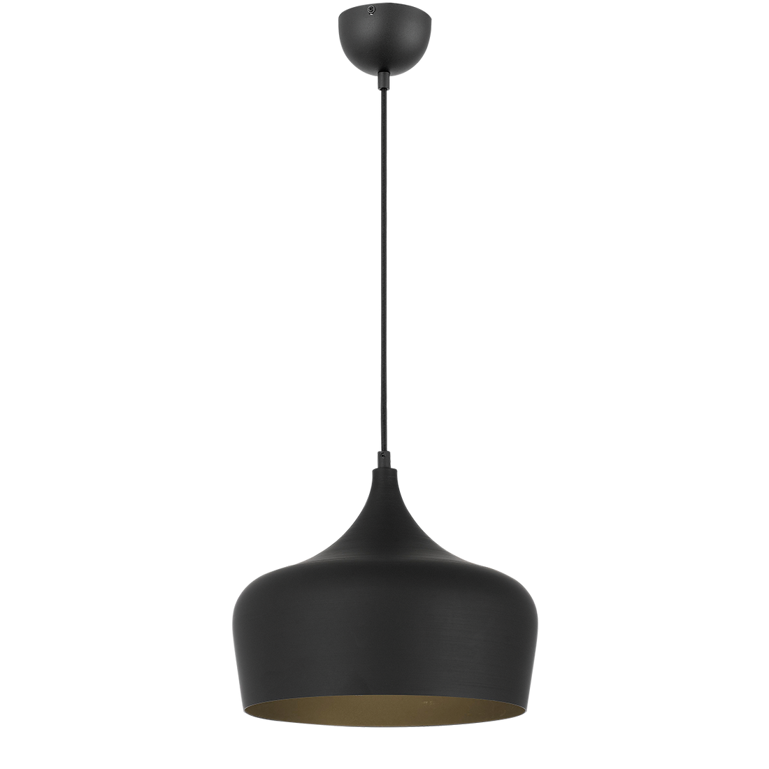 Polk 30 Black with Black Modern Pendant