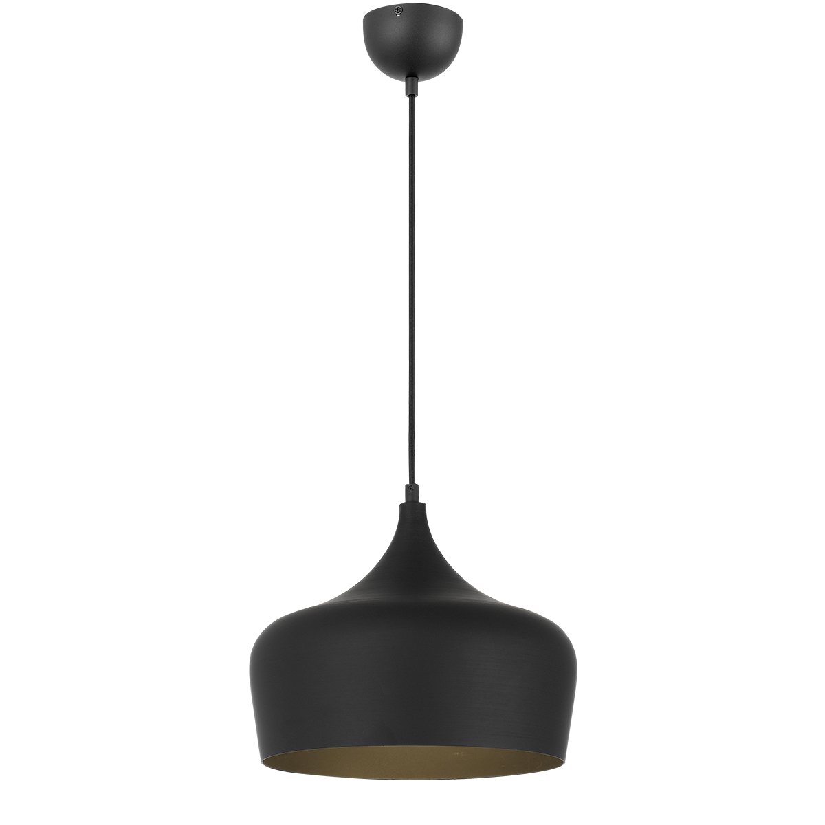 Polk 30 Black with Black Modern Pendant