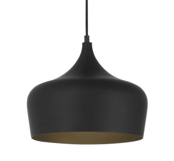 Polk 30 Black with Black Modern Pendant