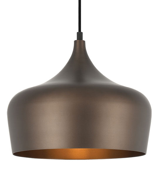 Polk 30 Bronze with Black Modern Pendant