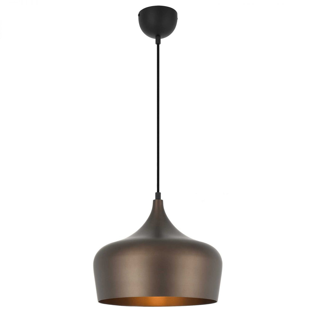 Polk 30 Bronze with Black Modern Pendant