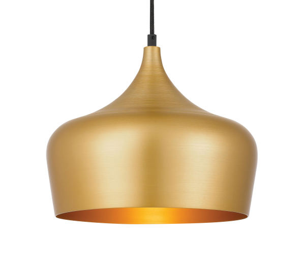 Polk 30 Gold with Black Modern Pendant
