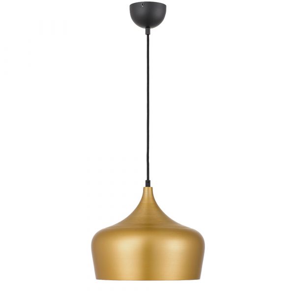Polk 30 Gold with Black Modern Pendant