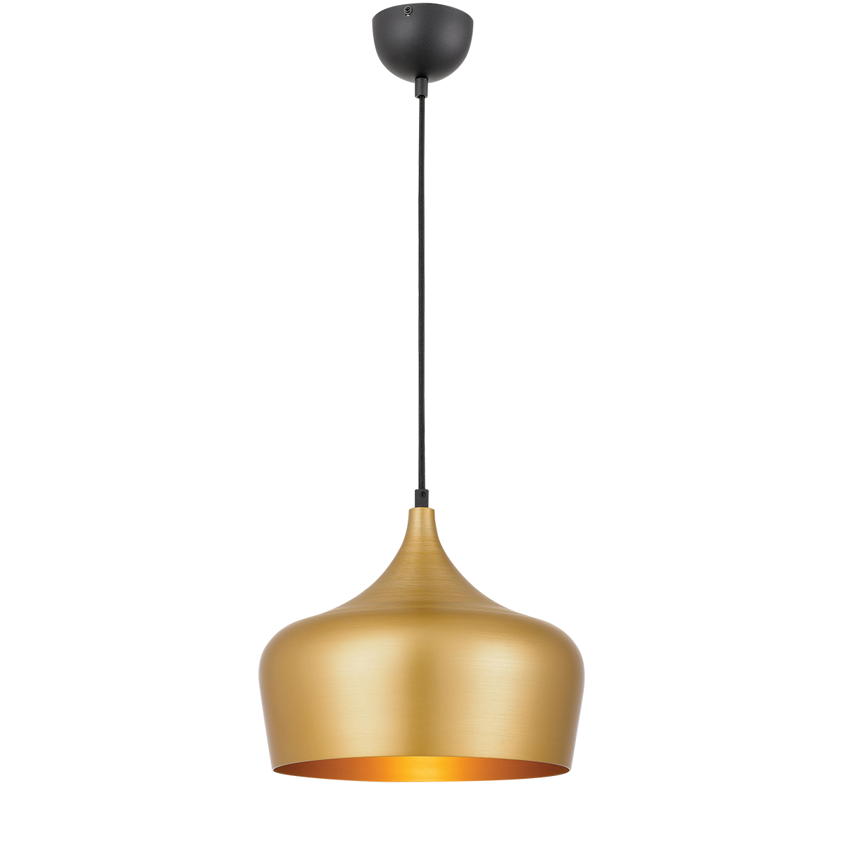 Polk 30 Gold with Black Modern Pendant