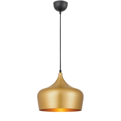 Polk 30 Gold with Black Modern Pendant