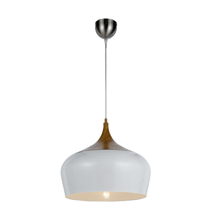 Polk 30 White and Oak Modern Pendant