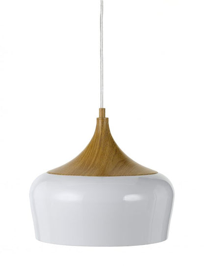 Polk 30 White and Oak Modern Pendant