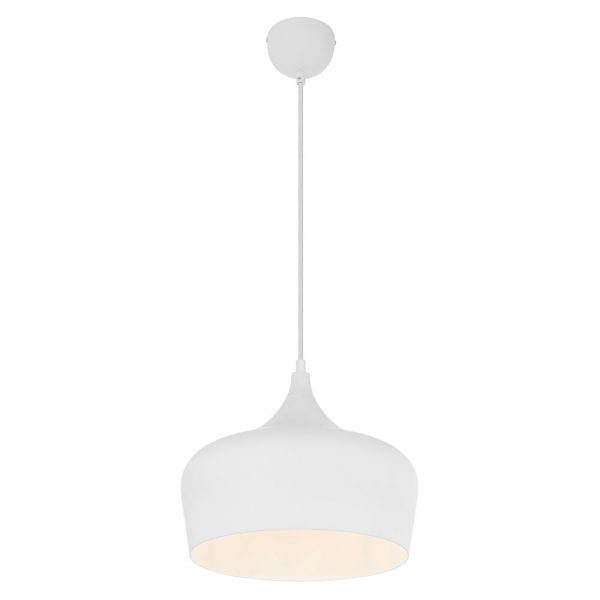 Polk 30 White with White Modern Pendant