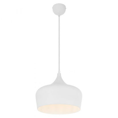 Polk 30 White with White Modern Pendant