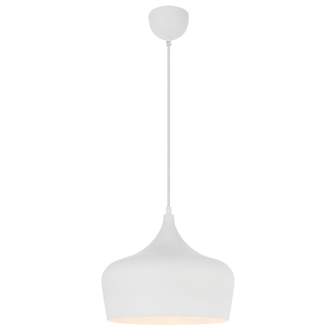 Polk 30 White with White Modern Pendant