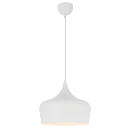 Polk 30 White with White Modern Pendant