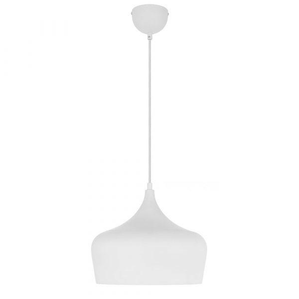 Polk 30 White with White Modern Pendant