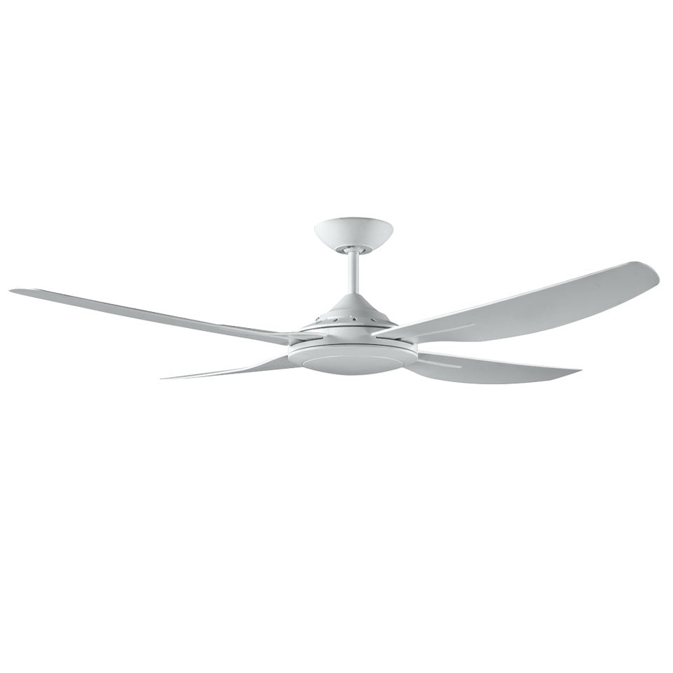 Royale II 1320mm White ABS Plastic Contoured Blade Ceiling Fan By Ventair