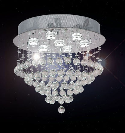 Savina 450mm Spiral Crystal Close to Ceiling