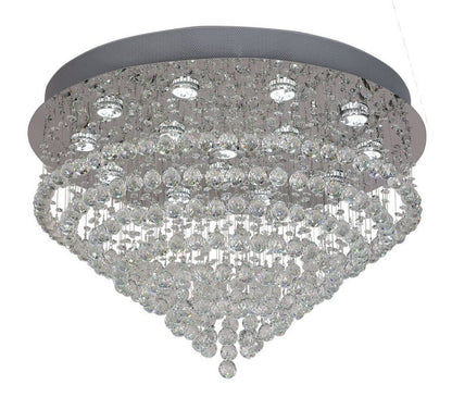 Savina 730mm Spiral Crystal Close to Ceiling