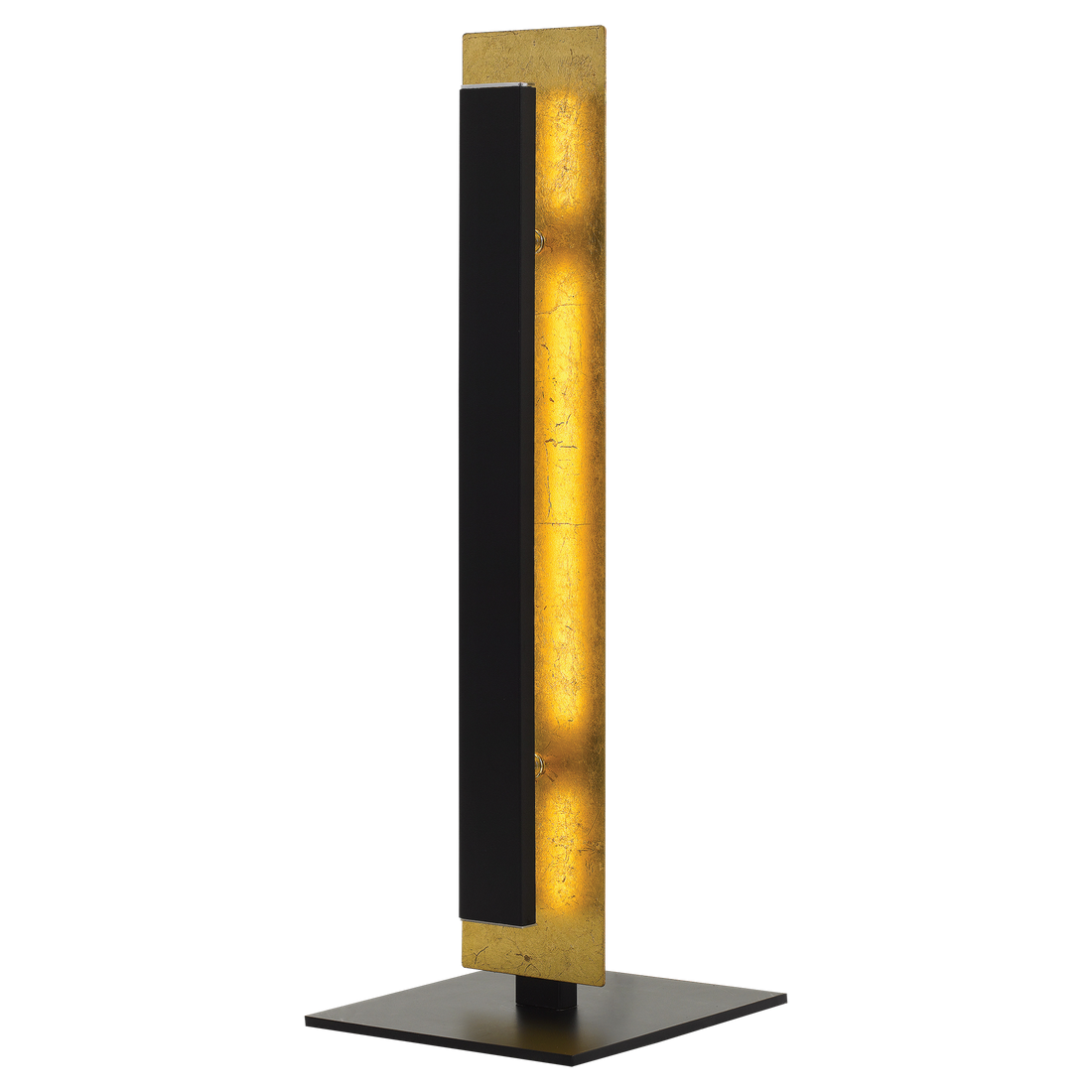 Serano Gold and Black Dual Layer Panel Table Lamp